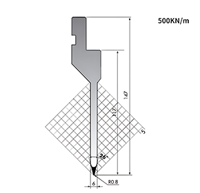 26° AMADA System Punchs/Top-Tools 26°/R0.8/H117