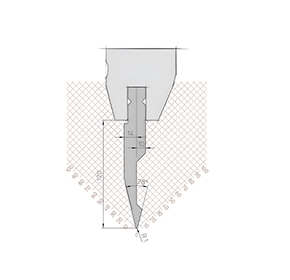 28°H=120 TRUMPF Punches