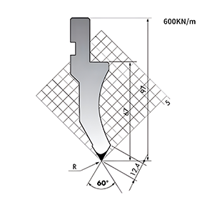 60° AMADA System Punchs/Top-Tools-R0.8/H67