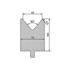 80°H=100mm TRUMPF Dies