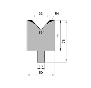 85°H=55 BYSTRONIC Dies/80t/m max