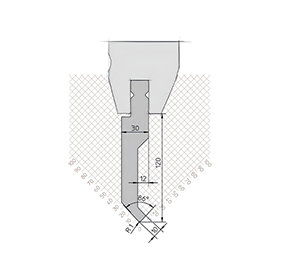 86°H=120 TRUMPF Punches