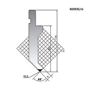 88° AMADA System Punchs/Top-Tools-R0.8/H86