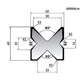 Mult-V Dies 85°/60mm