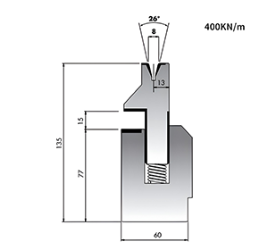 Spring-loaded Hemming Dies 26°-8/R1.5/H135mm