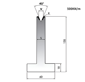 System Amada 45°/V6-V25/H120mm