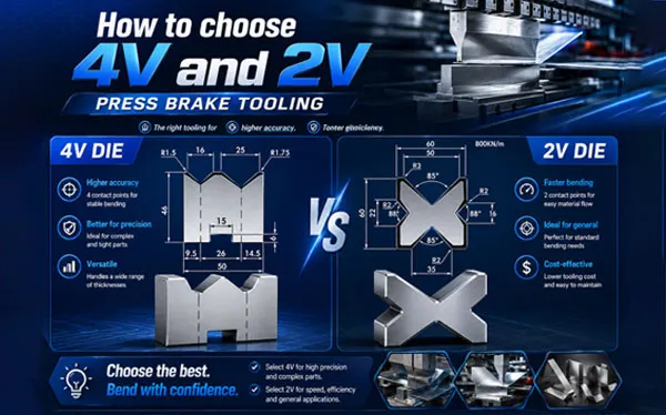 How to choose 4V and 2V press brake tooling?