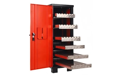 Press Brake Tooling Storage Cabinet Guide: Layout, Safety and ROI for Fabrication Shops
