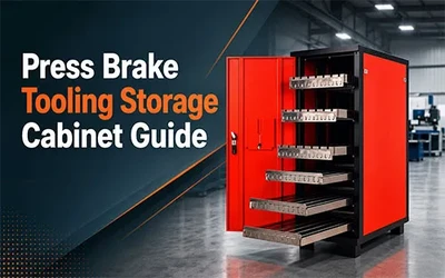 Press Brake Tooling Storage Cabinet Guide: Layout, Safety and ROI for Fabrication Shops