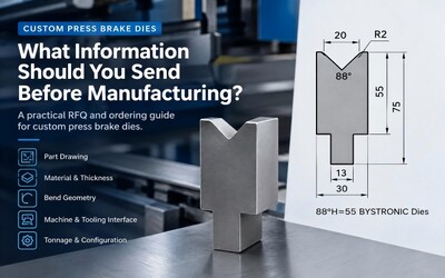 Custom Press Brake Dies: What Information Should You Send Before Manufacturing?