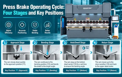 Press Brake Operating Cycle: Four Stages and Key Positions